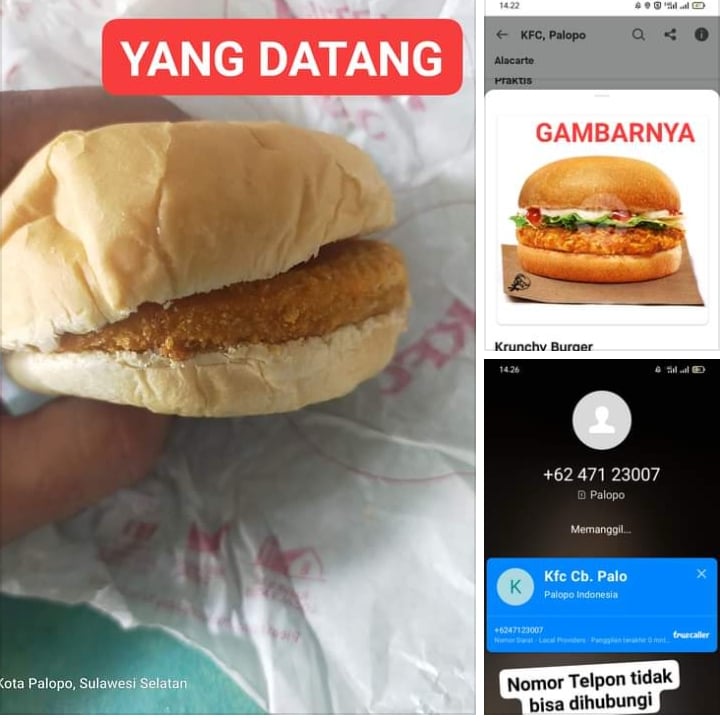 Sebelum Menggugat, Pria Palopo Bakal Bertemu KFC soal Pesanan Burger Tak Sesuai Gambar