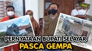 Sejumlah Rumah Rusak Akibat Gempa, Bupati Selayar Imbau Warga Tetap Waspada