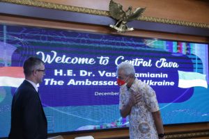 Duta Besar Ukraina Temui Gubernur Ganjar, Bahas Budaya dan Seni Tradisional