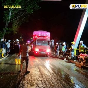 Jembatan Miring Kota Palopo Sudah Bisa Dilalui Kendaraan, BBPJN Sulsel: STOP ODOL!