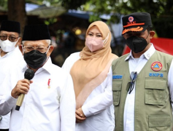 Ma’ruf Amin Tinjau Lokasi Terdampak Gempabumi M 6,6 Banten