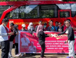 Melepas Camping Ground IKA Linguistik Unhas, AAS: Kami Punya Program Mensejahterakan Semua Alumni Unhas