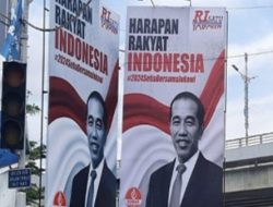 Spanduk Dukungan Jokowi 3 Periode Mulai Disebar, Warga Bilang Begini…