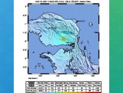 Papua Diguncang Gempa Berkekuatan 5,2 Magnitudo
