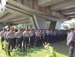 Mahasiswa Bergerak, Ratusan Personel TNI-Polri Padati Kawasan Fly Over Makassar