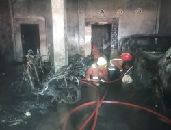 Kebakaran di Makassar, 44 Unit Mobil dan Sepeda Motor Dilalap Api, Dua Hangus Tak Tersisa