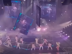Mengerikan! LED Raksasa Tiba-tiba Jatuh Menimpa Dancer saat Konser Boy Band Mirror