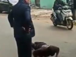 Viral Diduga Anggota Dewan Hukum Sopir Truk Push-up dan Berguling di Aspal