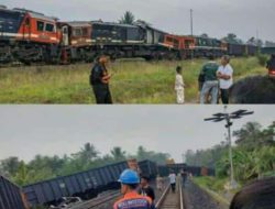 Breaking News! Dua Kereta Api Pengangkut Bara Adu Banteng di Lampung, KAI Sampaikan Ini