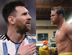 Sempat Bersitegang Gara-gara Jersey Meksiko, Messi dan Canelo Sama-sama Minta Maaf