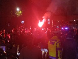 Ribuan Suporter PSM Rayakan Juara di Jalan AP Pettarani