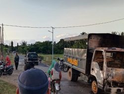 Truk Pengendali Massa Milik Polisi Ditemukan Terbakar di Jeneponto
