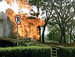 Semburan Api di Rest Area Cipali Belum Padam