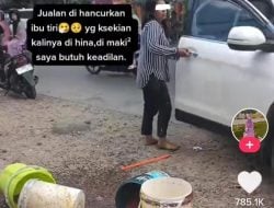 Bertengkar dengan Suaminya, Viral! Ibu Tiri Beringas Acak-acak Jualan Anak Tirinya, Kini Ditangani Polisi