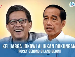 Keluarga Jokowi Alihkan Dukungan ke Prabowo, Rocky Gerung Bilang Begini