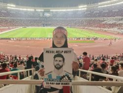 Buruh Pabrik Adidas Bela-belain Nonton Laga Indonesia-Argentina, Minta Messi Lakukan Hal Ini