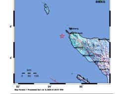 Gempa dengan Kekuatan Magnitudo 5,5 Sr Guncang Banda Aceh, Tidak Berpotensi Tsunami