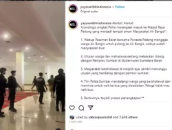 Viral Polisi Menyerbu Masuk Masjid Raya Sumbar, Pengamat Media Sosial Komentar Begini