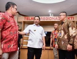 Kunker ke Kantor Telkom Regional 7 KTI, Pj Gubernur Bahtiar Dorong Peningkatan Layanan Telekomunikasi