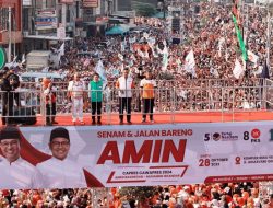 Warga Depok Tumpah Ruah di Acara Senam dan Jalan Bareng AMIN, Anies Semakin Meragukan Lembaga Survei