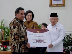 Apresiasi Penanganan Stunting di Sulsel, Wapres Serahkan Dana Insentif Fiskal ke Pj Gubernur Bahtiar