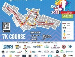 Farmers Market Supermarket Support Buah di FAJAR Fun Run