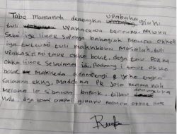 Pilu, Begini Isi Surat Santri yang Gantung Diri di Sidrap