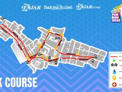 Berlangsung Dua Hari Lagi, Ini Rute yang Bakal Dilalui Para Runners Fajar Fun Run