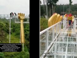 Wisatawan Tewas Akibat Jembatan Kaca Hutan Pinus Limpakuwus Pecah, Warganet: Innalillah, Kacanya Tipis Banget