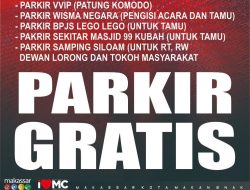 Peringatan HUT Kota Makassar Digelar Besok, Ini Lima Titik Parkir Gratis yang Perlu Kamu Tahu
