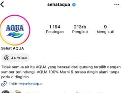 Ramai Boikot Produk Pro Israel, Danone dan Aqua Pilih Tutup Kolom Komentar Instagram, Postingan Terakhir Disorot