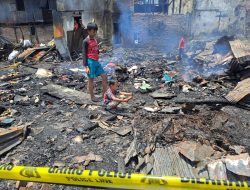 Api Kembali Beraksi di Makassar, 12 Rumah Ludes Terbakar