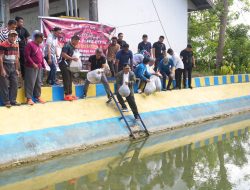 Pj Gubernur Bahtiar Tebar 21.000 Benih Ikan di Kolam Desa Wollangi Bone