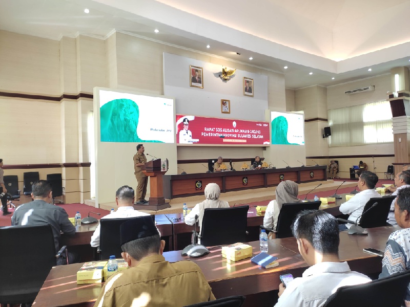 Rapat Sosialisasi Aplikasi E-Jagung Pemerintah Provinsi Sulsel.