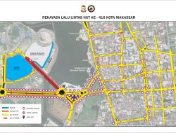 Dishub Lakukan Rekayasa Lalin di Peringatan HUT Kota Makassar, Simak Ini Biar Tidak Kesasar