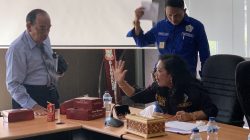 Suasana rapat Dewan Upah Kota Makassar untuk menyepakati UMK Makassar 2024 (Foto: Arya/Fajar)