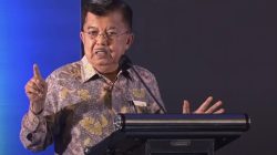 Jusuf Kalla saat jadi pembicara di Makassar Leadership Summit