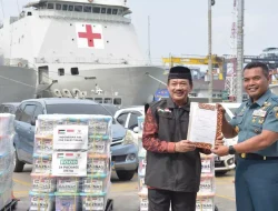 Kapal TNI AL Angkut 50 Ton Bantuan Warga Palestina yang Dikirim Baznas