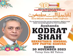 Partai Hanura Berduka, Sekjen Kodrat Shah Tutup Usia