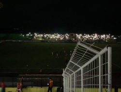 Beberapa saat Jelang Kick Off PSM Makassar Vs Bhayangkara FC, Listrik Tiba-tiba Padam di Stadion GBH