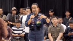 Anies Baswedan saat menjanjikan Wasaka International Stadium ke warga Banjarmasin