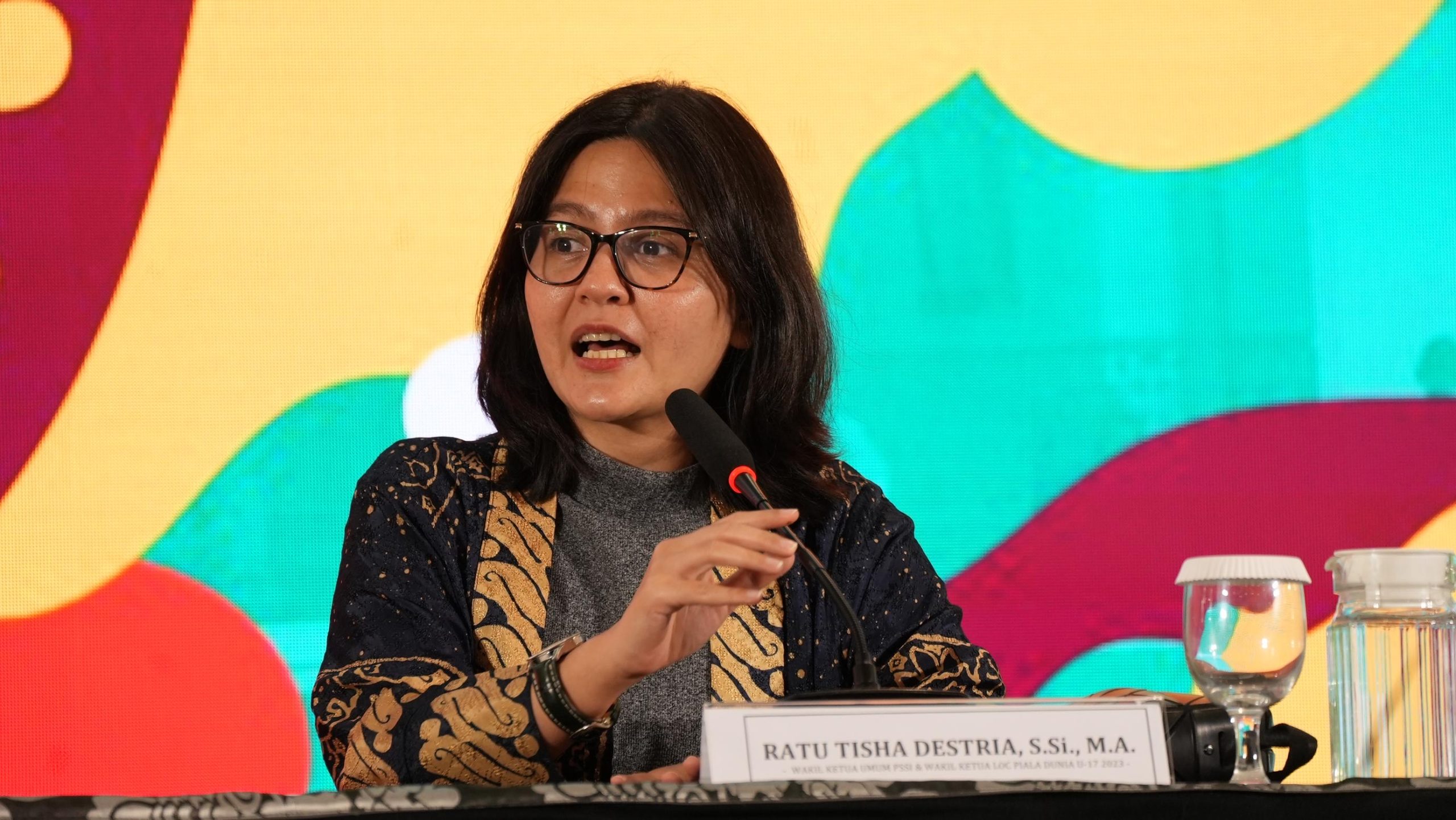 Wakil Ketua Umum (Waketum) PSSI, Ratu Tisha. Sumber: Dokumentasi PSSI