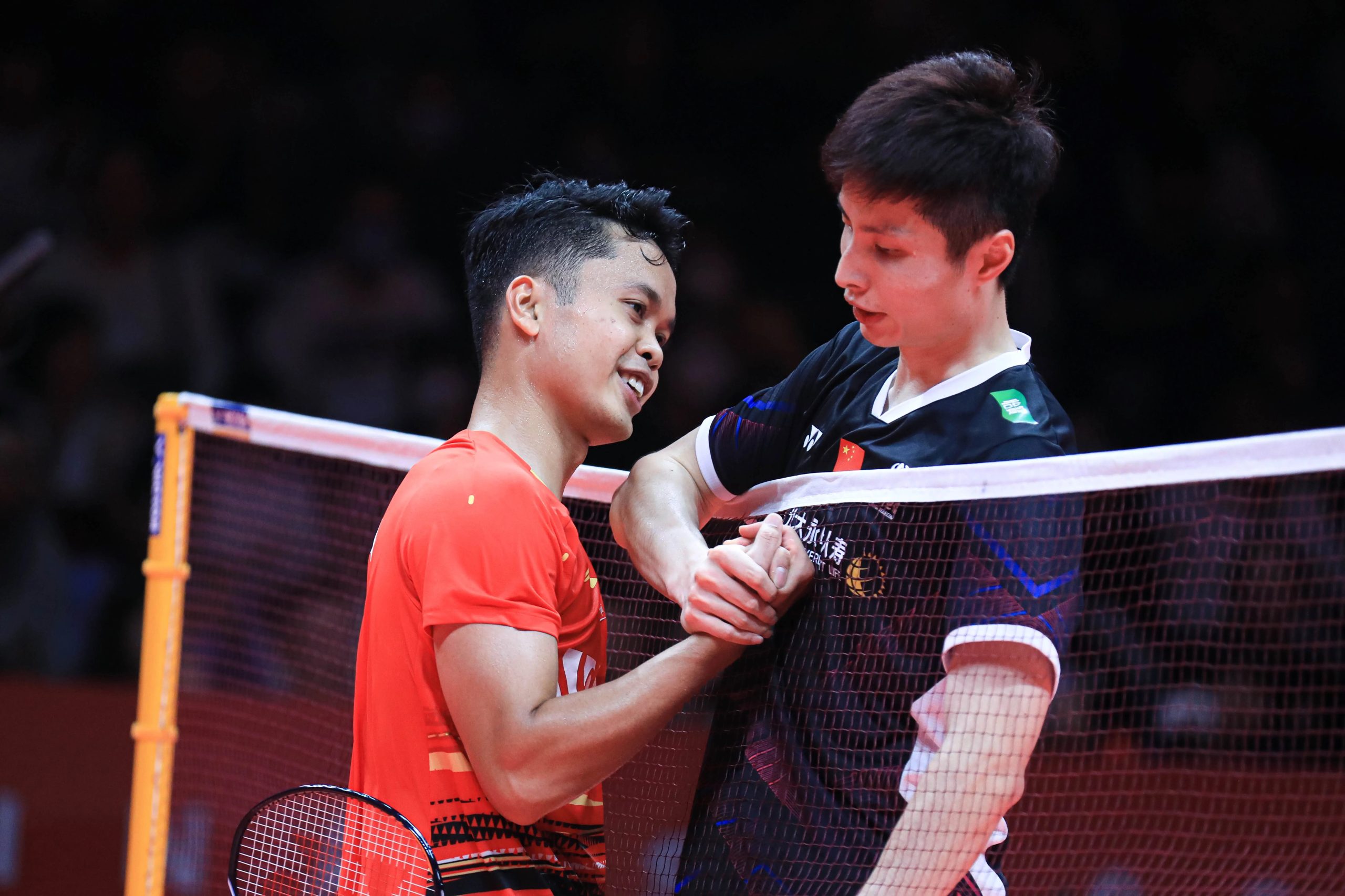 Anthony Sinisuka Ginting dan Shi Yu Qi