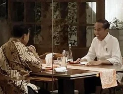 Foto Presiden Jokowi dan Prabowo Subianto saat Makan Viral di Medsos, Saiful Mujani: Istana Ini Sudah jadi Juru Bicara Capres?