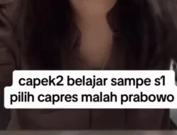 Gen Z Viralkan Video “Capek-capek S1 Rugi Pilih Capres 02”, Pendukung Prabowo Beri Pembelaan