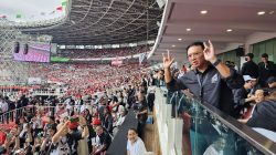 Basuki Tjahaja Purnama atau Ahok yang ikut dalam kampanye akbar di GBK, Jakarta. Dok: source for JPNN