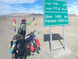 Gowes dari Lampung, Pria Ini Berhasil Sampai Ke Tanah Suci H-1 Ramadan