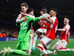 Arsenal Lolos 8 Besar Liga Champions Lewat Adu Penalti, Kiper David Raya Banjir Puiian