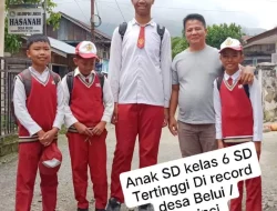 Viral di Medsos, Murid SD dengan Tinggi Badan 2 Meter, Tampak Beda Berseragam Merah Putih