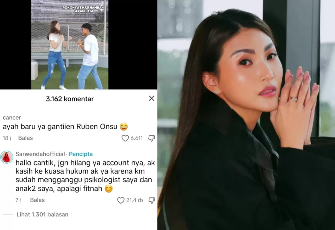 Sarwendah laporkan netizen. (Foto : TikTok Sarwendah.)